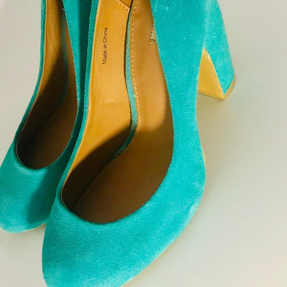 Teal blue pumps bought at Anthropologie. - Picture 2 of 8
